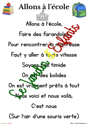 Allons à l'école