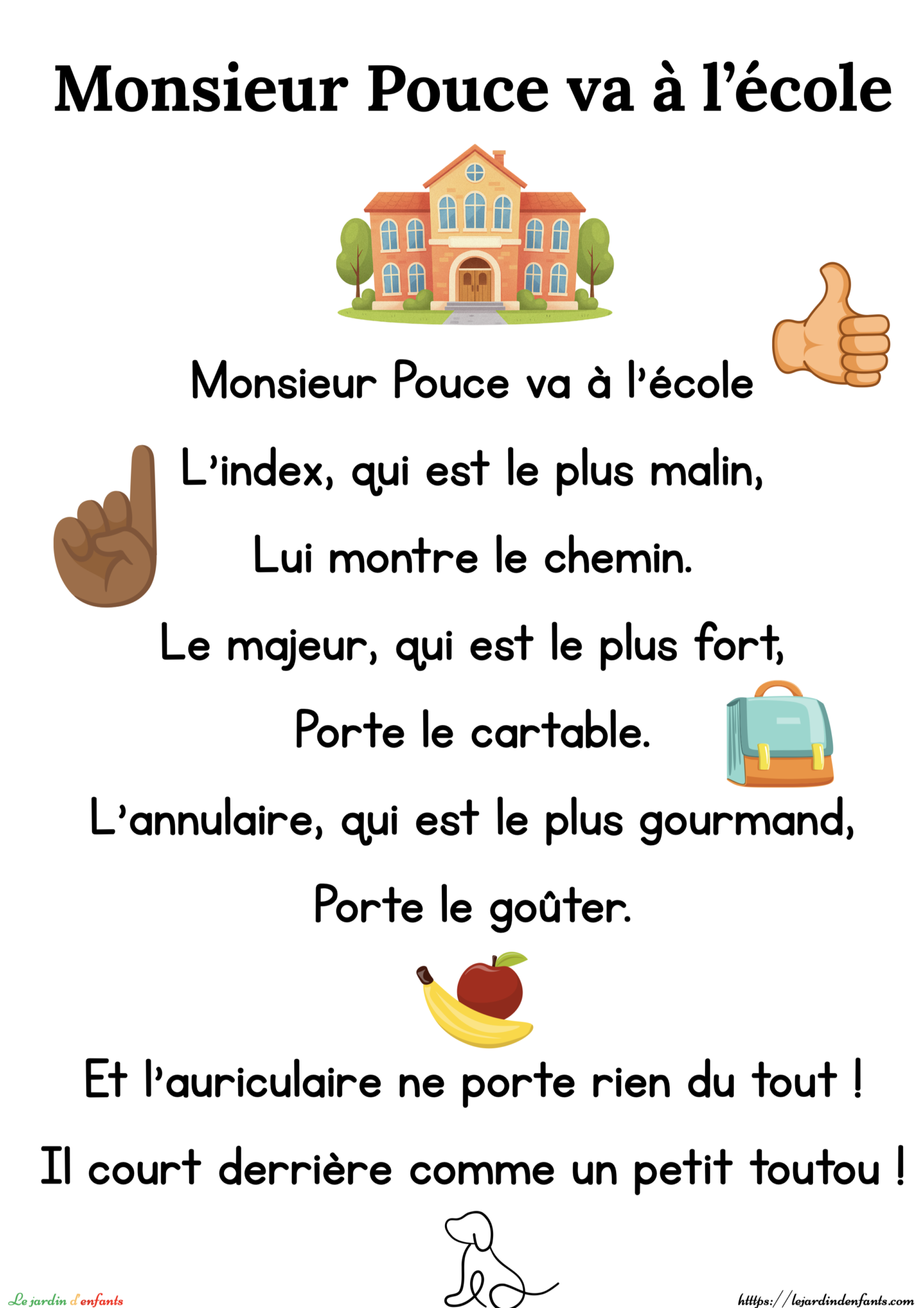Mon Pouce va à l&rsquo;école