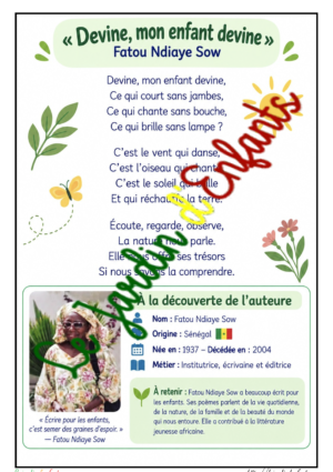Devine mon enfant, devine de Fatou Ndiaye Sow